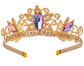 Arabian Princess Crown | Princess Tiara |Arabian Princess Costume | Birthday Tiara | Birthday Crown | Purple Crown Three Gem
