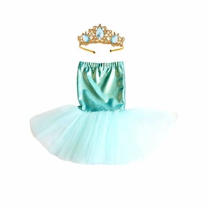 Girl&#39;s Mermaid Costume, Tulle Tail Skirt. Kids Costume - Teal