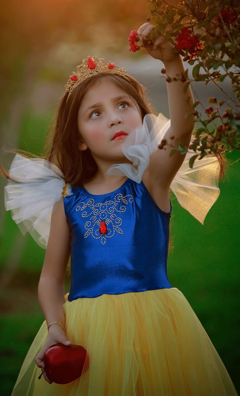 Fairytale Princess Dress Tea or Knee Length Tulle Dress Size 56 Girl/'s Snow White Costume Snow White Dress Princess Dress