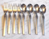 8pc Oneida Stainless 18 10 Korea SIMPLICITY Forks Spoons Lot