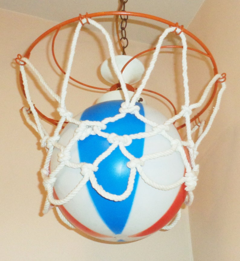 Basketball Hoop Plug in Hanging Light Fixture Vintage Boy Man Etsy