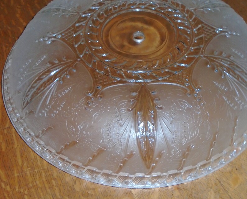 Light Fixture Covers PAIR of Round 14 Inch Antique Art Deco Etsy