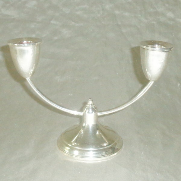 Duchin Creation Sterling Weighted Double Candlestick Taper Candle Holder