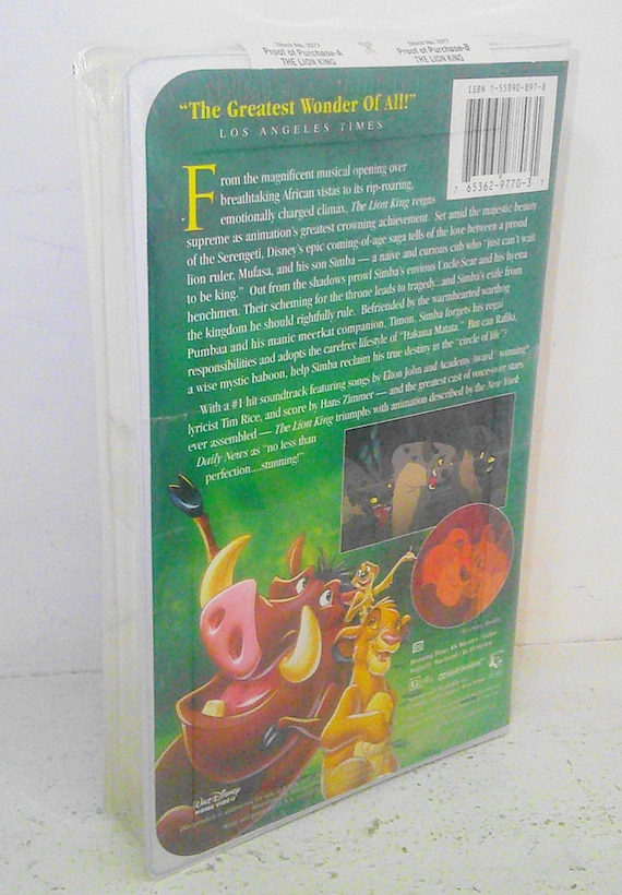FACTORY SEALED Disney the Lion King Masterpiece Collection