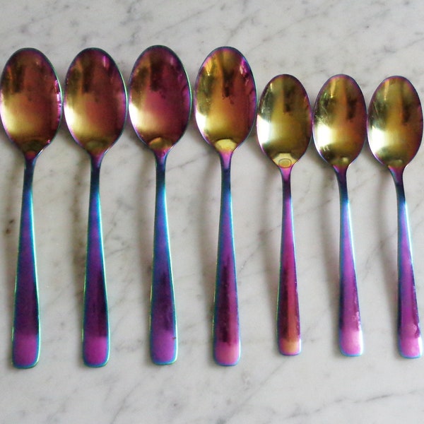 Cambridge Logan Rainbow Stainless Sopa de mesa cucharas y cucharaditas