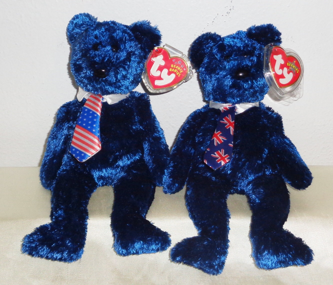 Ty Beanie Babies 2002 Pops Bears June 16, 2001 PE Pellets US