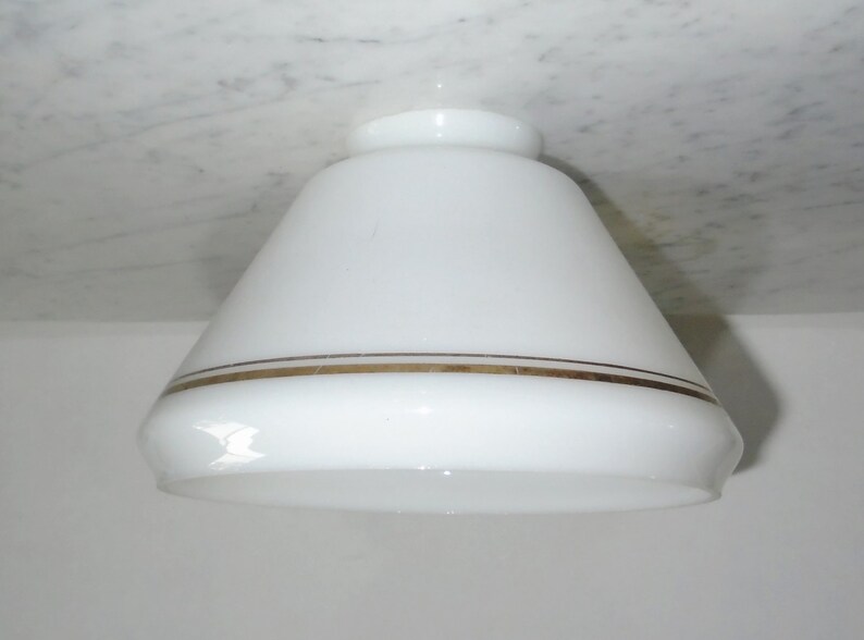 Gold Bands Cone Light Fixture Replacement Diffuser Shade Etsy