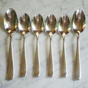 Gorham Stainless Steel Eclipse pattern 4 Teaspoons & 2 Table Soup Spoons