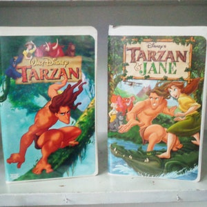 Disney Tarzan #15799 and Tarzan & Jane #23956 Clamshell VHS