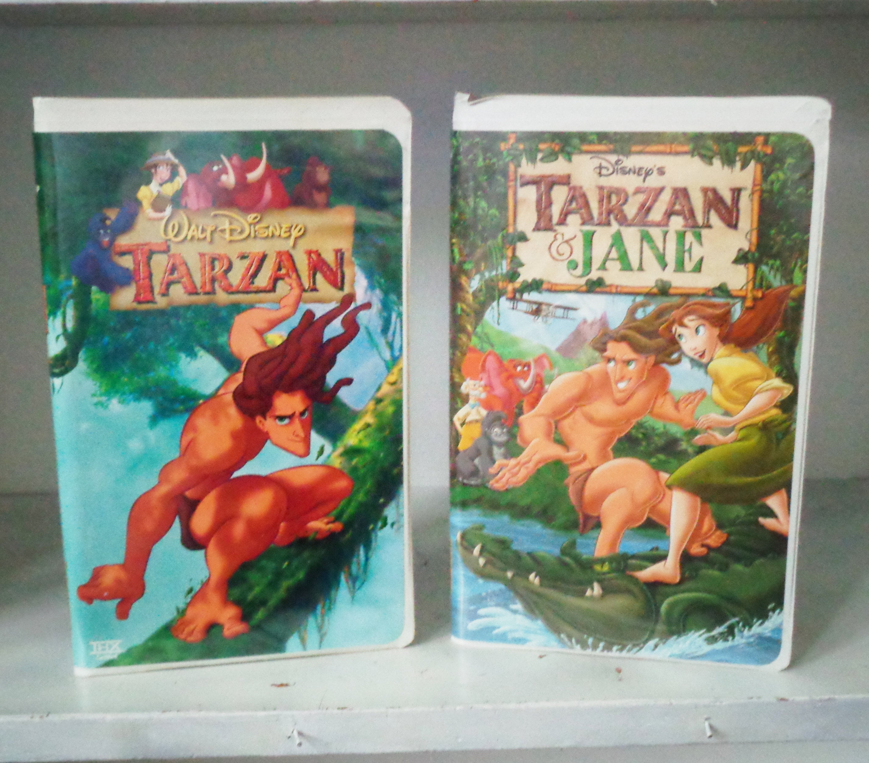 Disney Tarzan #15799 and Tarzan & Jane #23956 Clamshell VHS