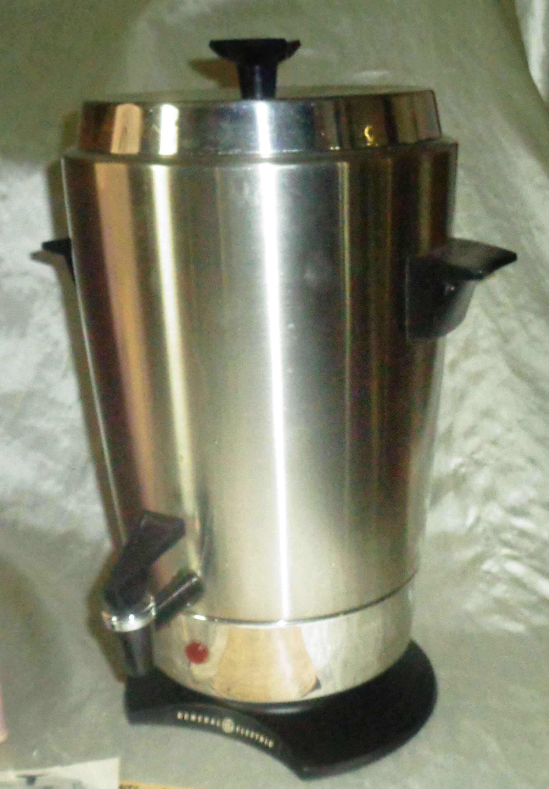 GE Automatic Electric Coffee Maker Pot Urn Serve 30 Cup Stainless Steel  WORKING!