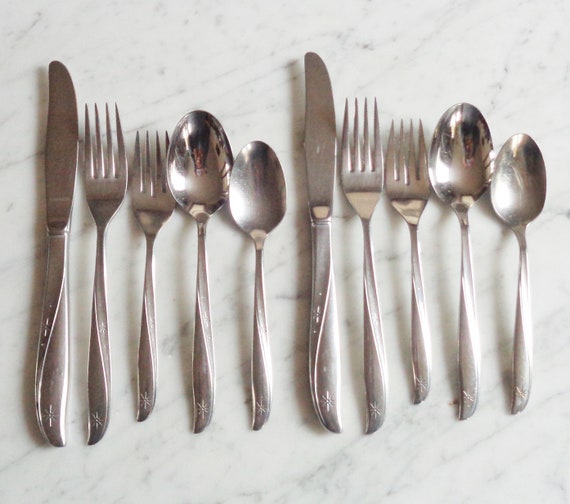 Twin Star Oneida Community Stainless Steel 10pc 2 Place Settings