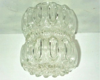 Copertura di ricambio per lampadina a globo con medaglione MCM vintage e anello luminoso da 2"