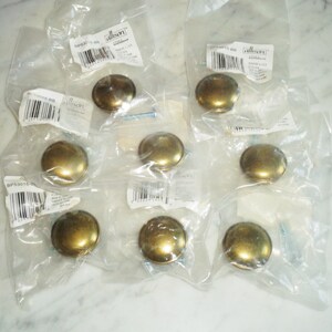 Allison 8 Knäufe Vintage Messing 3,5 cm, Schubladenknäufe