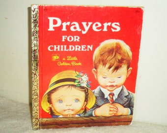 Prayers For Children Eloise Wilkin 39c 1971 Little Golden Book