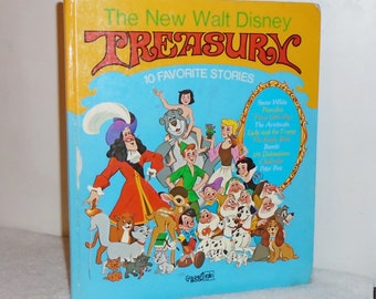 Walt Disney Treasury 1971 New 12 x 10in GOLDEN BOOK ~Bambi Aristocats Peter Pan