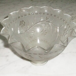 Floral Polka Dot Etched Glass Diffuser Wall Sconce Light Fixture Glass ...