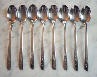 11 Fantasy Noritake 18-8 Stainless Japan NTK 7 1/4 Inch Ice Tea