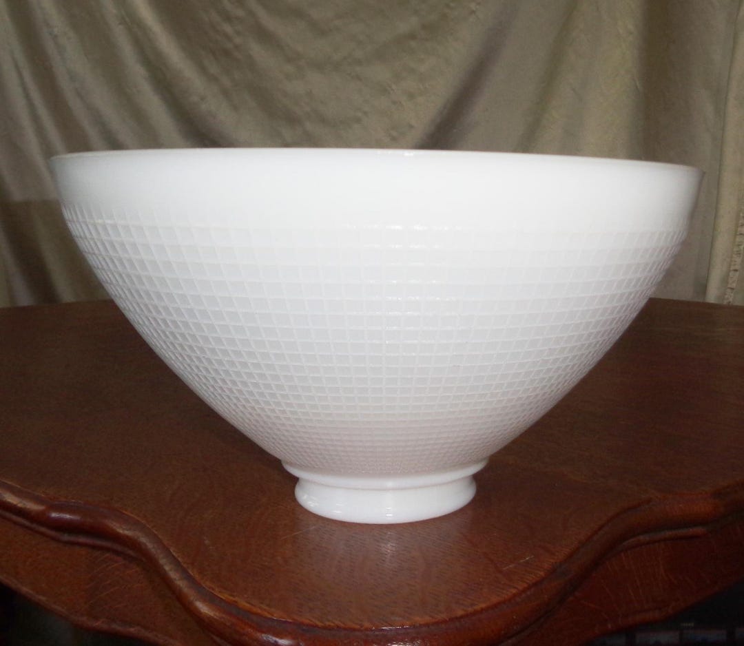 Glass Torchiere Diffuser 10x5.5in Torchiere Corning Milk Glass Stiffel Rembrandt Diffuser Lamp ...