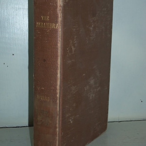 Antique &quot;The Alhambra&quot; HC Book by Washington Irving, Rand McNally~ Early 1900s