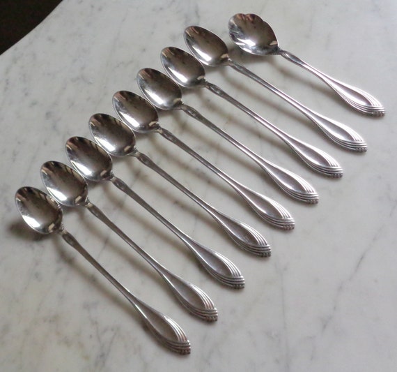 Oneida Community HEIRESS Stainless 7 3/8 Inch Set of 8 Ice Tea