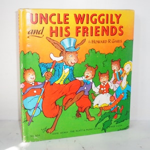 1955 Uncle Wiggily and His Friends Book by Howard Roger Garis 1955 HC Book w Dust Jacket #504 Platt & Munk Questor