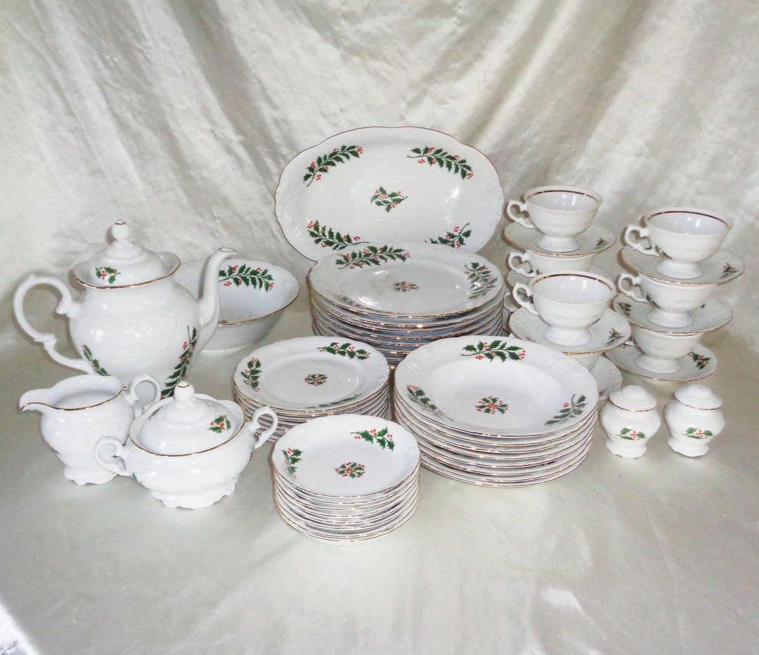 レア美品】英国製 ロイヤルスタッフォード☆Holly Night☆ペアセット