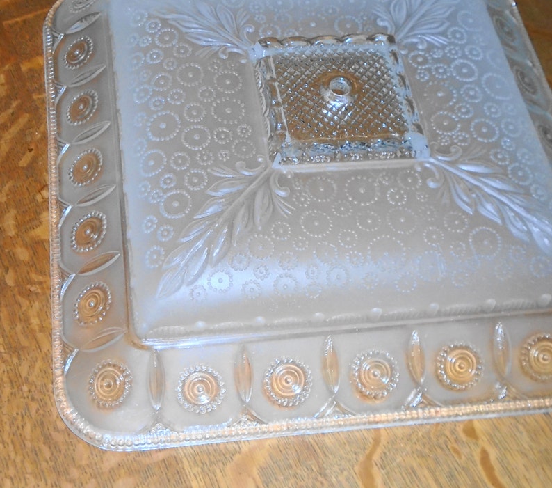 Light Fixture Covers PAIR of Square 14 Inch Antique Art Deco Etsy