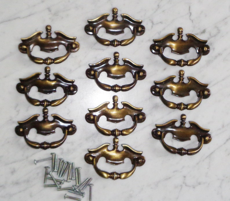 Chippendale Batwing Bail Drawer Pulls 3 Inch Screw Hole Etsy