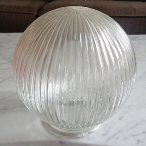 Holophane Glass Ball Globe 6 inch 3 Seam Replacement Shade for Swag Light Fixture