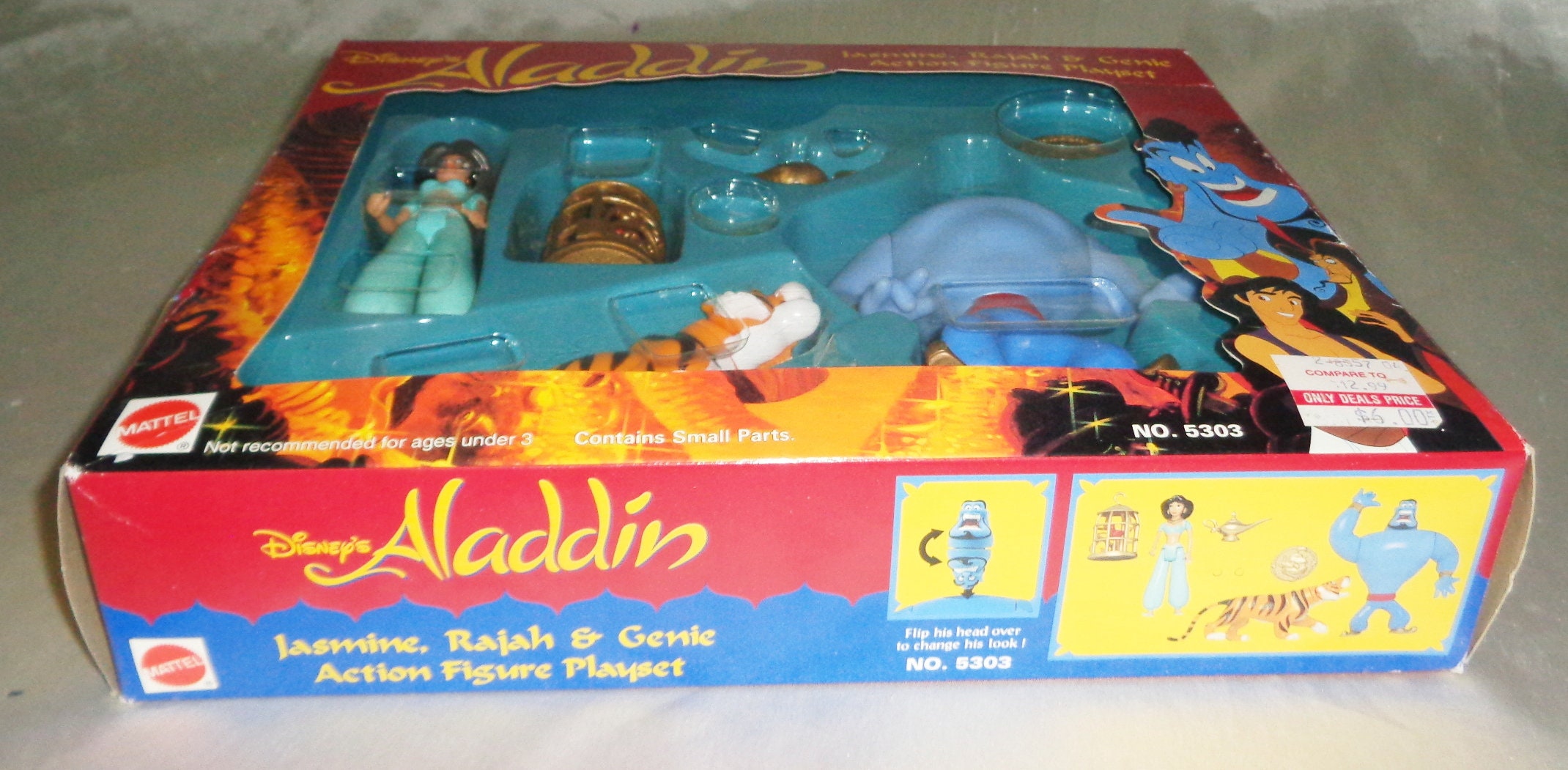 Mattel Disney's Aladdin Jasmine Rajah & Genie PVC Action