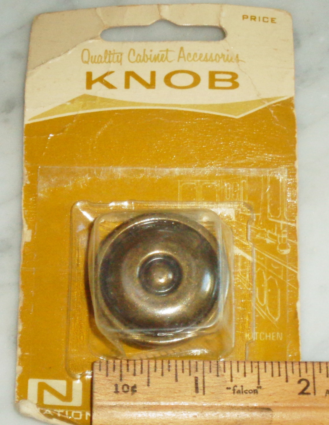 National Lock Colonial Carriage House Brass Bullseye Knob Etsy