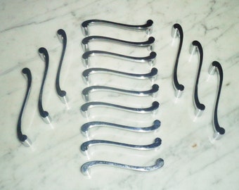Chrome Figure 8 Bow Infiniti Cabinet Drawer Pull Handles - 3 1/8inch Set of 15 Vintage Mid Century