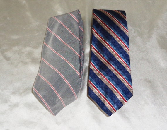 2 Mens Neck Tie's, Bert Pulitzer, Vintage 1980s A… - image 4