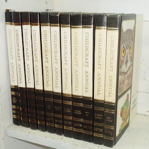 11 Childcraft How & Why Library Annuals 1971 1972 1973 1974 1975 1976 1977 1978 1979 1980 1982