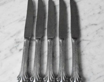 5 Royal Gallery Stainless 9 3/8 inch Hollow Handle Dinner Knives