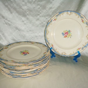 Carvel Federal Shape Syracuse China - Set di 11 piatti da portata da 10 pollici