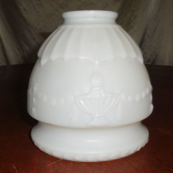 Antique Bisque Diffuser Shade - Glass Light Fixture Lamp Shade Replacement - 5 Inches tall 5 inches wide, 2 1/4 inch Fitter Rim