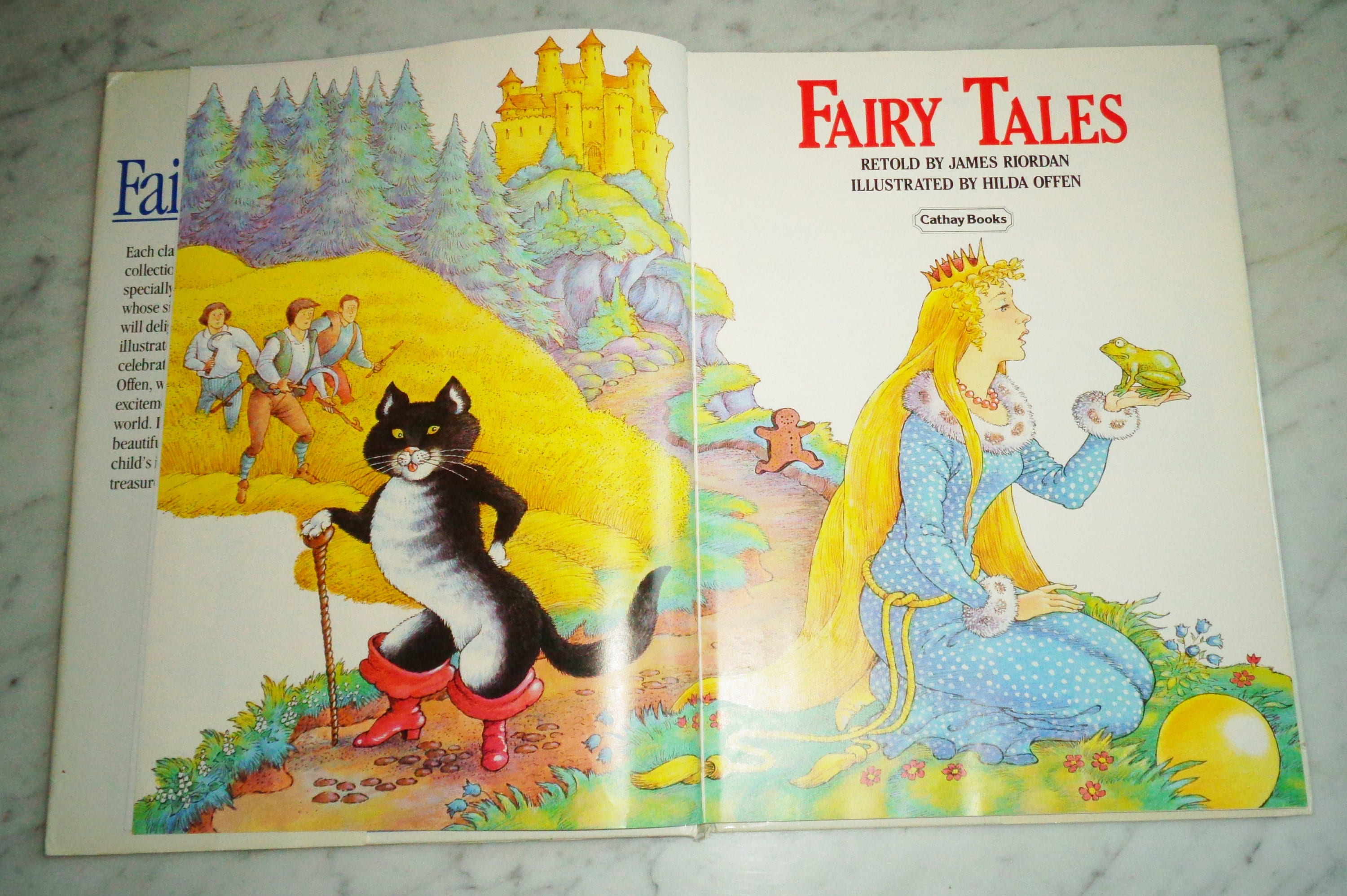 1990 Fairy Tales Hard Cover Cathay Book W DJ Illustrated by