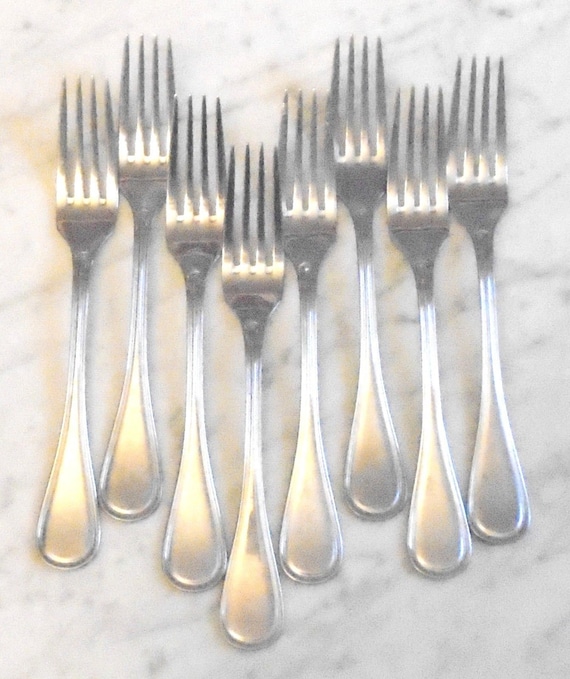Set of Oneida Repose Stainless 6 3//4/" Salad Forks 10