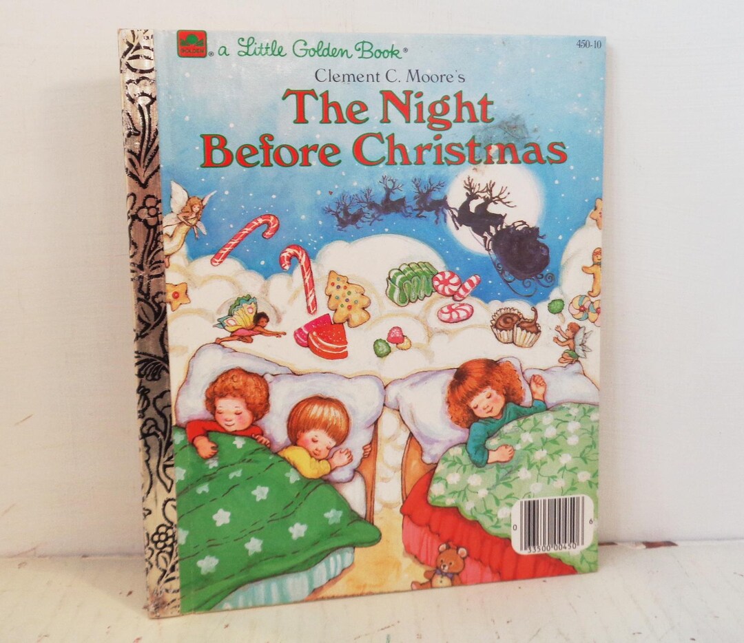 Little Golden Book the Night Before Christmas 1987 #450-10 ~ Clement ...