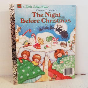 Little Golden Book The Night Before Christmas 1987 #450-10 ~ Clement Moore