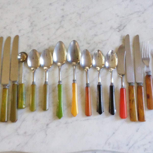 Bakelite Flatware Etsy