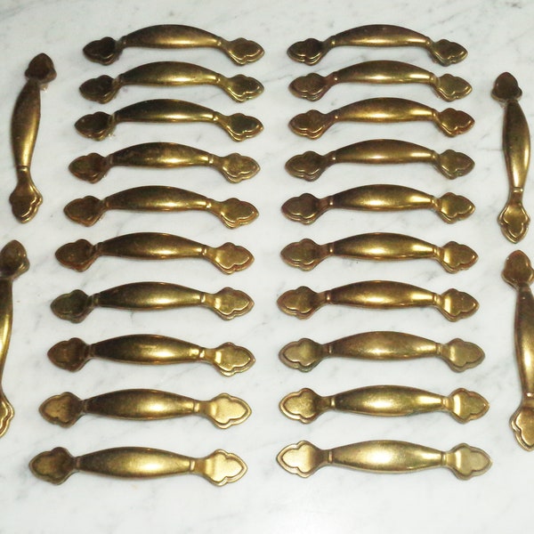 Keeler Brass Co 4 1/2inch KBC N18224 Cabinet Door Drawer Pull Handles, Set of 24 Vintage