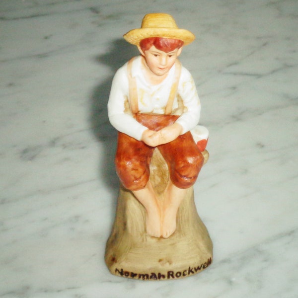 Norman Rockwell NR-215 1980 Dave Grossman Design Japan Céramique Figurine