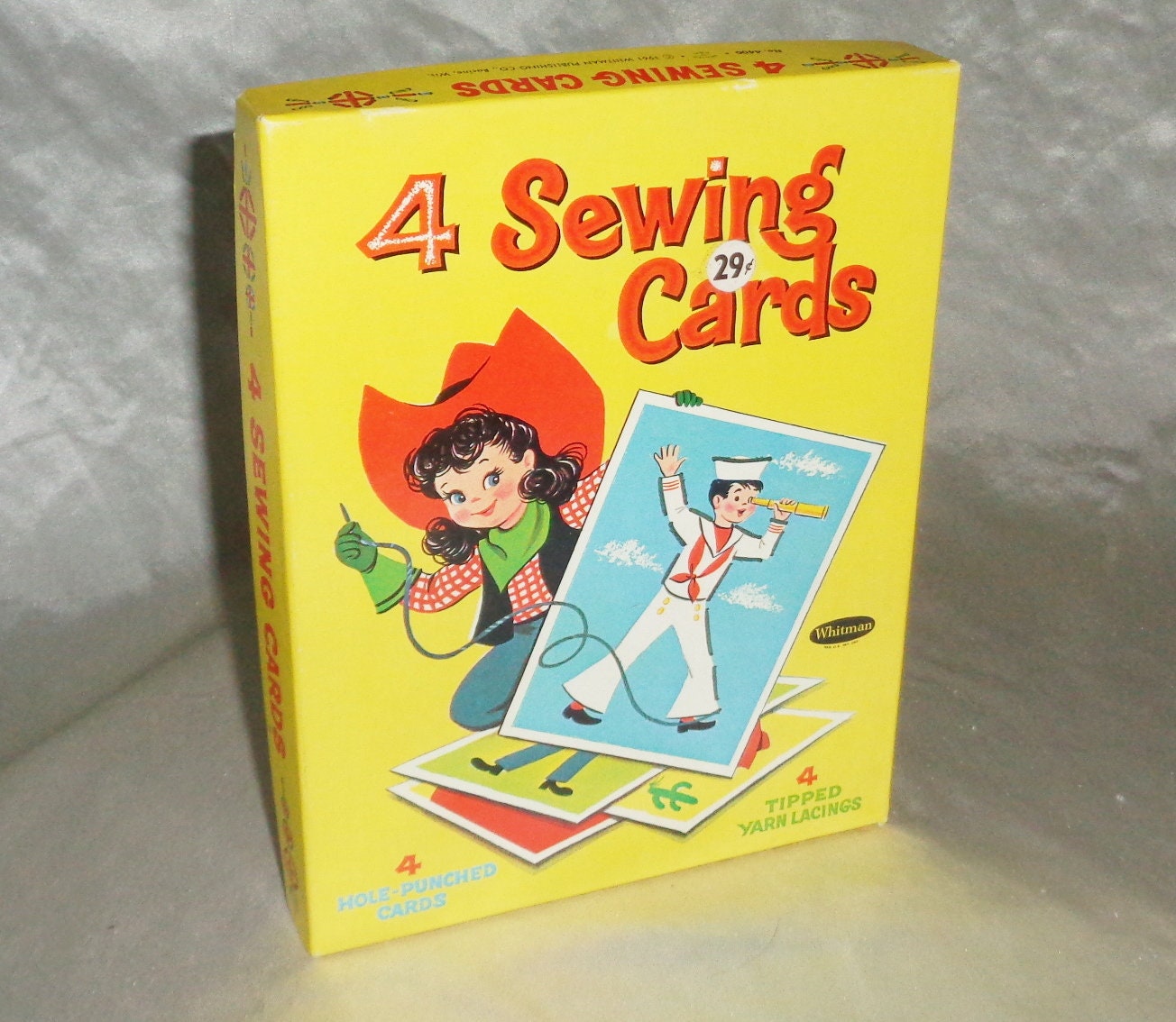 Kids Sewing Kit Beginner Sewing Kit for Children Aged 5-8 Montessori Paper Sewing  Kit for Children With 6 Cardboard Sewing Cards 