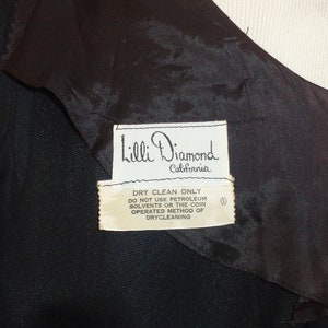 True Vintage 1950/60s Black Lillie Diamond California Dress Evening ...