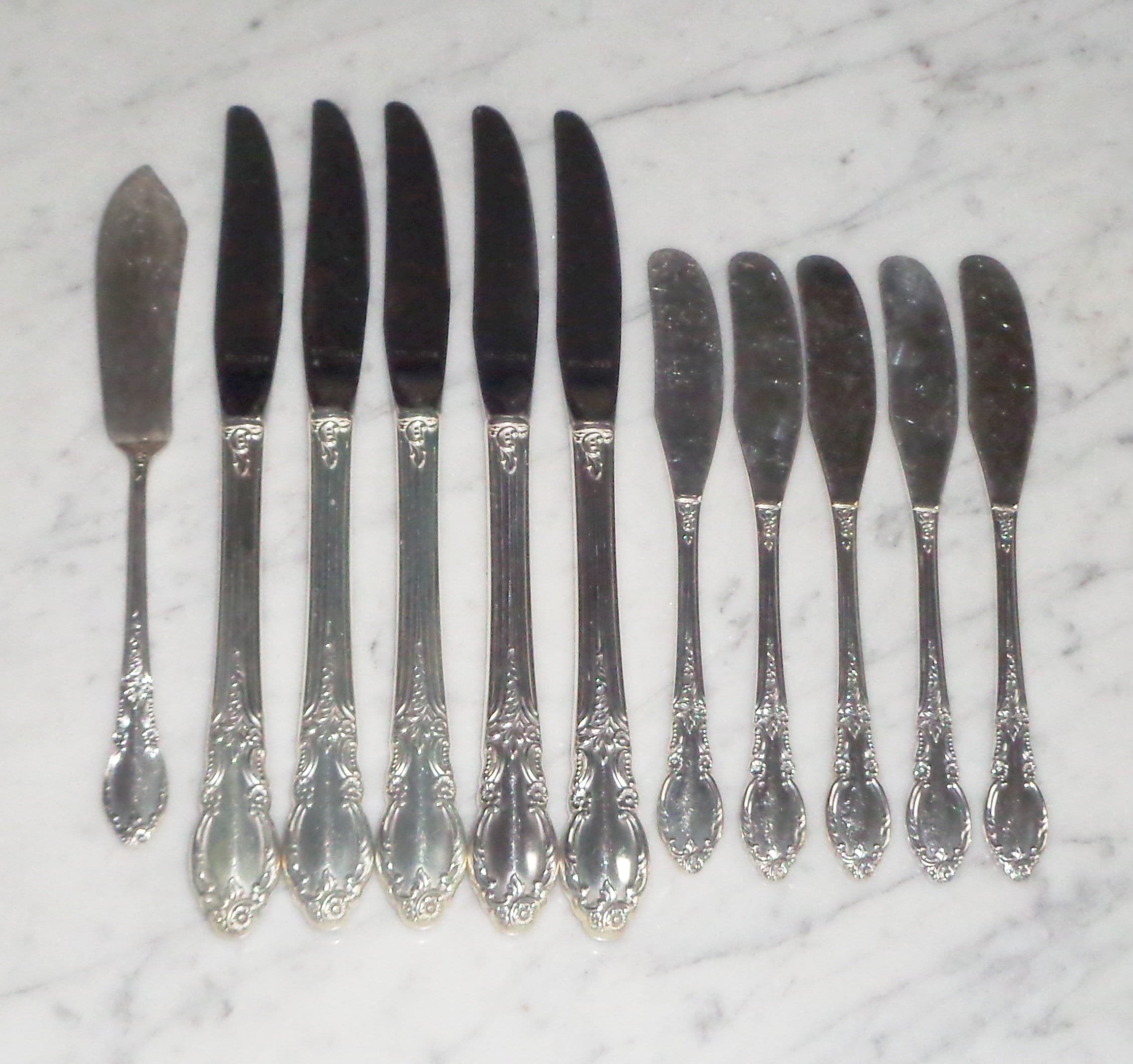 ENCHANTMENT 1881 Rogers Oneida Ltd Silver Flatware Lot 11 Dinner Butter Master Knife Knives Etsy Canada