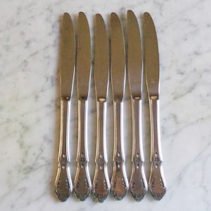 Northland Stainless Korea Evening Star 9 inch Set of 6 Dinner Knives