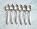 Valerie Carlton Silver Plate 6 inch set of 6 Teaspoons 